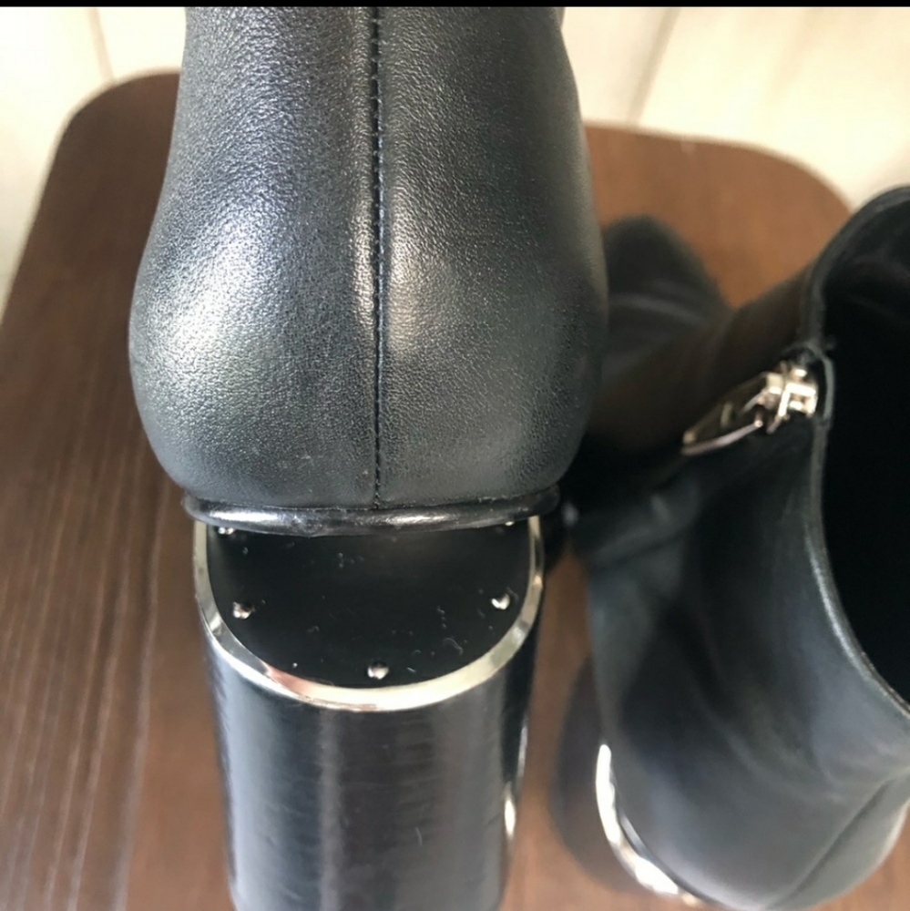 Alexander Wang Gabi Booties - silver tone